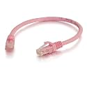 C2G 04057 Cat6 Cable - Snagless Unshielded Ethernet Network Patch Cable, Pink (25 Feet, 7.62 Meters)