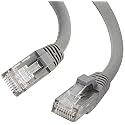 C2G 27138 Cat6 Cable - Snagless Unshielded Ethernet Network Patch Cable, Gray (125 Feet, 38.1 Meters)