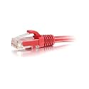 C2G 27187 Cat6 Cable - Snagless Unshielded Ethernet Network Patch Cable, Red (100 Feet, 30.48 Meters)