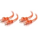 C2G 27893 Cat6 Crossover Cable - Snagless Unshielded Network Patch Cable, Orange (10 Feet, 3.04 Meters) (Pack of 2)