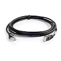 C2G/Cables to Go 01107 Cat6 Snagless Unshielded (UTP) Slim Network Patch Cable, Black (8 Feet/2.43 Meters)