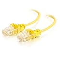 C2G/Cables to Go 01173 Cat6 Snagless Unshielded (UTP) Slim Ethernet Network Patch Cable, Yellow (7 Feet)