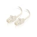C2G/Cables to Go 01185 Cat6 Snagless Unshielded (UTP) Slim Ethernet Network Patch Cable, White (1 Feet)