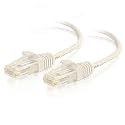 C2G/Cables to Go 01187 Cat6 Snagless Unshielded (UTP) Slim Ethernet Network Patch Cable, White (5 Feet)