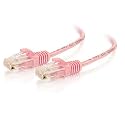 C2G/Cables to Go 01192 Cat6 Snagless Unshielded (UTP) Slim Ethernet Network Patch Cable, Pink (5 Feet)