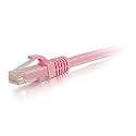C2G Legrand Cat6 Ethernet Cable, Snagless Unshielded Cat6 Patch Cable, Pink Network Patch Cable, 10 Foot Snagless UTP Ethernet Cable, 1 Count, C2G 04052