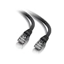 C2G Legrand Cat6 Ethernet Cable, Snagless Unshielded Cat6 Patch Cable, 2 Foot Snagless UTP Ethernet Cable, Black Ethernet Network Patch Cable, 1 Count, C2G 03981
