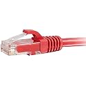 C2G Legrand Cat6 Ethernet Cable, Snagless Unshielded Cat6 Patch Cable, Red Network Patch Cable, 25 Foot UTP Ethernet Network Patch Cable, 1 Count, C2G 27185