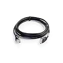 C2G Legrand Cat6 Slim Ethernet Cable, Snagless Unshielded Cat6a Patch Cable, Black Slim Network Patch Cable, 10 Foot Snagless UTP Ethernet Cable, 1 Count, C2G 01109