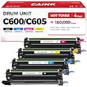 C600 C605 Drum Unit Set 4-Pack (Not Toner) Replacement for Xerox 108R01488 108R01487 108R01486 108R01485 Imaging Unit Compatible with Xerox Color VersaLink C600 C605 Printer Black Cyan Yellow Magenta