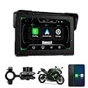 C7 Motorcycle Carplay, GPS Navigation System with Apple CarPlay &amp; Android Auto, 7-inch HD Touchscreen for Motorcycle, IP67 Waterproof, Support Dual Bluetooth, Smartphone Mirroring (C7 NO TPMS)