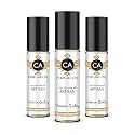 CA Perfume Impression of Artisan for Men Eau De Parfum Citrus Aromatic Scent Long Lasting Cologne for Men Travel Size TSA Ready for Day and Night Wear 0.33 Fl Oz 10ml (Pack of 3)
