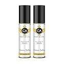 CA Perfume Impression of Daisy For Women Floral Woody Musk Fragrance Body Oil Alcohol-Free Travel Size Concentrated Long Lasting Pure Attar Roll-On 0.3 Fl Oz- Pack of 2