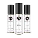 CA Perfume Impression of Heart for Women Eau De Parfum Floral Scent Long Lasting Perfumes for Women Travel Size TSA Ready for Day and Night Wear 0.33 Fl Oz 10ml (Pack of 3)