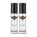 CA Perfume Impression of I Don't Need A Prince Unisex Eau De Parfum Amber Vanilla Scent Long Lasting Unisex Fragrance Travel Size TSA Ready for Day and Night Wear 0.33 Fl Oz 10ml (Pack of 2)
