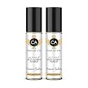 CA Perfume Impression of Sexy Warm Amber For Women Replica Fragrance Body Oil Dupes Alcohol-Free Essential Aromatherapy Sample Travel Size Concentrated Long Lasting Roll-On 0.3 Fl Oz-X2
