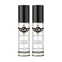 CA Perfume Impression of Tuscan Leather for Men Eau De Parfum Leather Scent Long Lasting Cologne for Men Travel Size TSA Ready for Day and Night Wear 0.33 Fl Oz 10ml (Pack of 2)