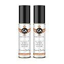 CA Perfume Impression of Warm Vanilla Sugar Unisex Eau De Parfum Amber Scent Long Lasting Unisex Fragrance Travel Size TSA Ready for Day and Night Wear 0.33 Fl Oz 10ml (Pack of 2)