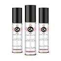 CA Perfume Impression of White Musk for Women Eau De Parfum Floral Woody Musk Scent Long Lasting Perfumes for Women Travel Size TSA Ready for Day and Night Wear 0.33 Fl Oz 10ml (Pack of 3)
