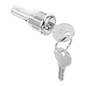 Cabilock Gumball Machine Lock and Key Replacement Tubular Vending Machine with 2 Spare Keys Secure Spare Part for Candy Dispenser 1.57 in Assembly
