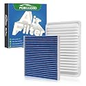 Cabin & Engine Air Filter Kit for Toyota Camry L4 Gas 2007–2017