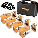Cabinet Clamps 4 Pack, Face Frame Alignment Tool with Drill Guide