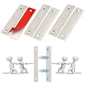 Cabinet Drawer Magnets, Jiayi Closet Magnetic Cabinet Door Catch, 4 Pack Ultra-Thin Invisible Door Magnets Closures, 30LB Heavy Duty Double Door Magnet with Screw for Wardrobe RV Screen Doors Closing