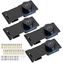 Cabinet Locks with Combination, Password Hasp Locks, 4 Pack Black