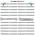 Cable Railing Hardware 1/8" T316 Swage Lag Screws for Wood Post 20Pack