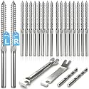 Cable Railing Hardware 1/8" T316 Swage Lag Screws for Wood Post 200Pack