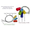 Cable Seal Security wire Seal for Trailers, Cargo, Containers, Vans, Oil Tank Truck, Milk Vehicle, Coal Conveyor Multi Colour 10 pcs (Green/Red/Blue/Orange/Yellow-2 pcs each).