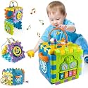 Cable World Activity Cube for Toddlers Baby Educational Musical Toy for Kids - Early Development Learning Toys with 6 Different Activities - Best Gift for Children