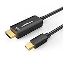 CableCreation Active Mini DisplayPort to HDMI Cable 4K@60Hz HDR, Thunderbolt 2 (Mini DP) to HDMI Cable Compatible with Surface Pro/Dock/Book, MacBook Air/Pro, iMac, Monitor, HDTV, Projector,6Feet