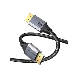 cablecreation 8k displayport cable 14 displayport to displayport cable