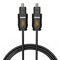 CableCreation Optical Digital Audio Cable, 3FT Slim Fiber Optic Toslink 1M