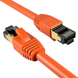 Cables Direct Online Cat8 Orange 0.5FT SFTP
