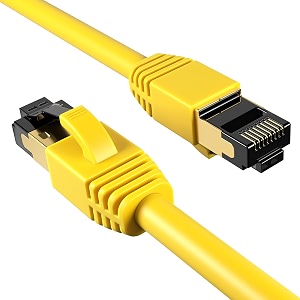 Cables Direct Online Cat8 Yellow 0.5FT SFTP