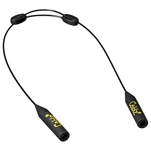 cablz zipz adjustable eyewear retainer  lightweight low profile off-the-neck eyewear retainer strap  black stainless