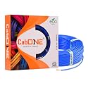 CabONE Lite 2.5 Sq mm Electrical Wire - 90m Blue Single Core CCA Copper Wire | Fire Retardant PVC Insulation for Domestic Wiring Blue