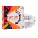 CabONE Lite 0.75 Sq mm Electrical Wire - 90m Blue Single Core CCA Copper Wire | Fire Retardant PVC Insulation for Domestic Wiring White