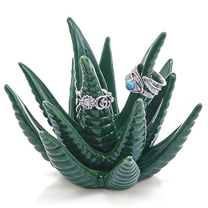 cactus ring holder for jewelry quirky gifts for women birthday room decor