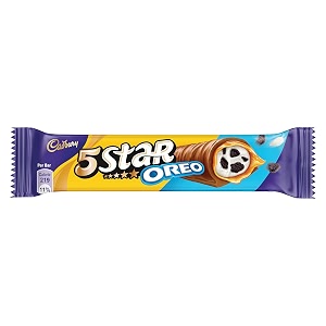 cadbury 5 star oreo chocolate bar 42 gram  pack of 10  420 grams