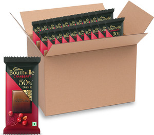 Cadbury Bournville Cranberry 50 Dark Chocolate Bar