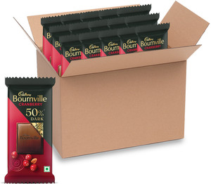 Cadbury Bournville Cranberry 50 Dark Chocolate Bar