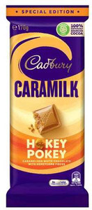 cadbury caramilk white chocolate with honeycomb pieces imported 170g bar 170 g