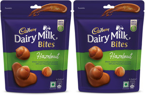 cadbury dairy milk bites hazelnut bites gift pack 2 x 41 g