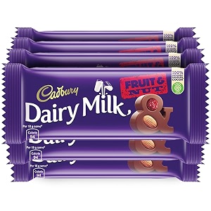 cadbury dairy milk fruit amp nut chocolate bar 36 g - pack of 6 6 x 36 grams
