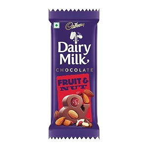cadbury dairy milk fruit and nut chocolate bar 75 g