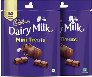cadbury dairy milk mini treats chocolate bar 2 x 98 g