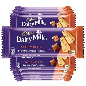 cadbury dairy milk nutty kulfi madbury chocolate bar 36 g pack of 10